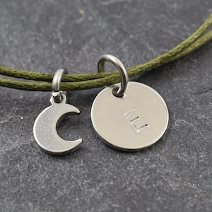 Personalisiertes Mond Armband Edelstahl – Geschenk für Frauen – Schmuck mit Gravur – Geschenkidee für Geburtstag oder Jahrestag
