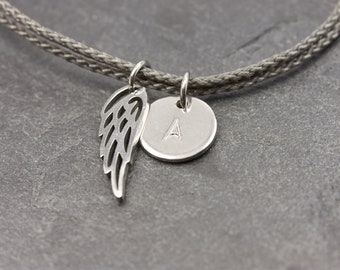Personalized jewelry bracelet guardian angel wings - friendship bracelet small gift - personalized gift