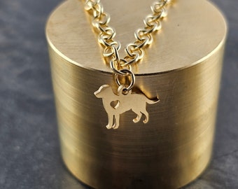 Armband Hund gold Haustiere Dog jewelry Geschenk Gliederkette