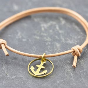 Bracelet Anchor Friendship Bracelet Love Leather Bracelet Adjustable Maritime Bracelet Women image 3