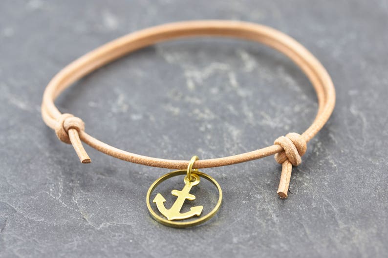 Bracelet Anchor Friendship Bracelet Love Leather Bracelet Adjustable Maritime Bracelet Women image 3