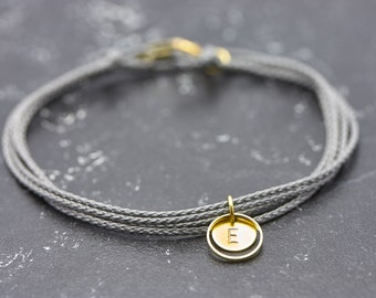 Armband Gravur Circle mini personalisiert grau Beste Freundin Geschenk personalisierter Schmuck Armband Damen Freundin personalized gifts