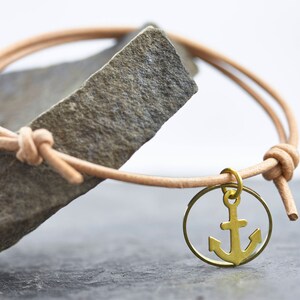 Bracelet Anchor Friendship Bracelet Love Leather Bracelet Adjustable Maritime Bracelet Women image 2