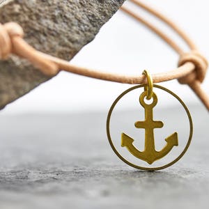 Bracelet Anchor Friendship Bracelet Love Leather Bracelet Adjustable Maritime Bracelet Women image 1