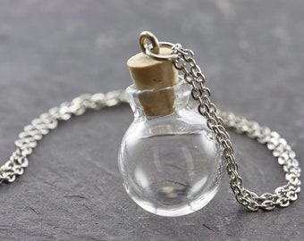 Wish Pendant Glass Ball personalized Necklace