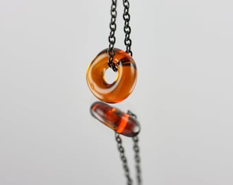 Organic Circle mini Pendant orange