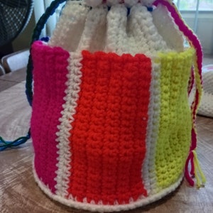 Handmade Crochet Bingo Bag