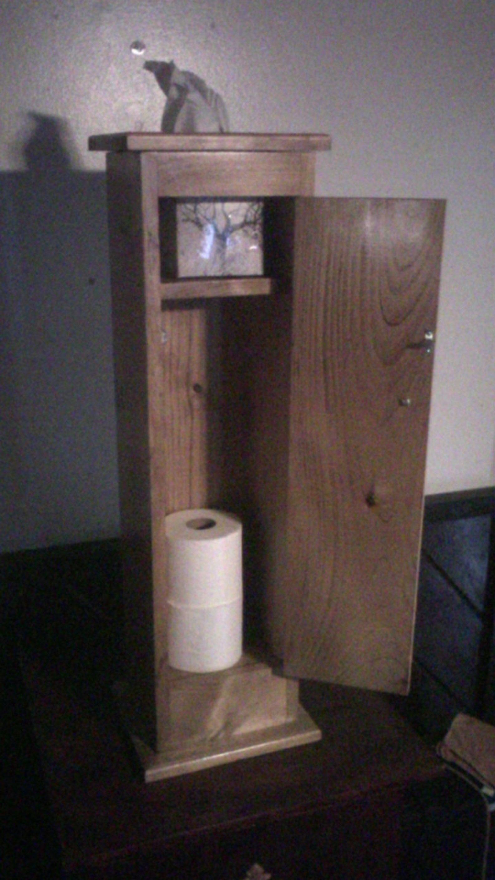 Toilet Paper and Tissue Storage Built With Pine. Color Etsy