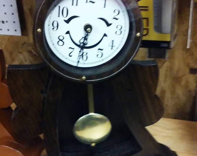 Handmade Boy Clock  with choice of color. 4-6 weeks processing time