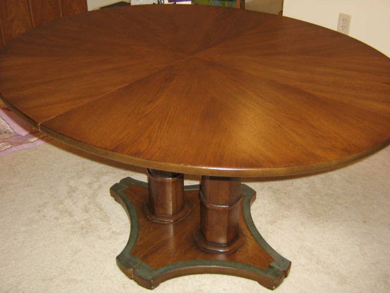 Midcentury Henredon Dining Room Set Table 6 Chairs2 Etsy