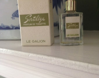 Le Galion:  Vintage Sortilege Perfume Bottle in Original Box