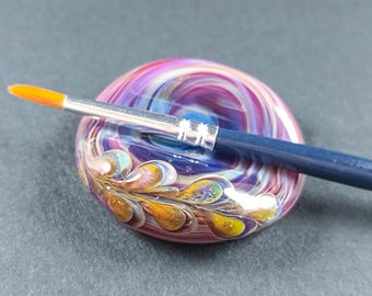 Glass Brush Rests – Handmade Borosilicate Pen Holders, Funny Durable Art Gifts, Functional Art Tool