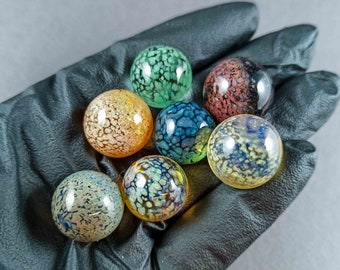 Juego de canicas de colores hechas a mano, Juego de mármol de borosilicato, Hider Marbles