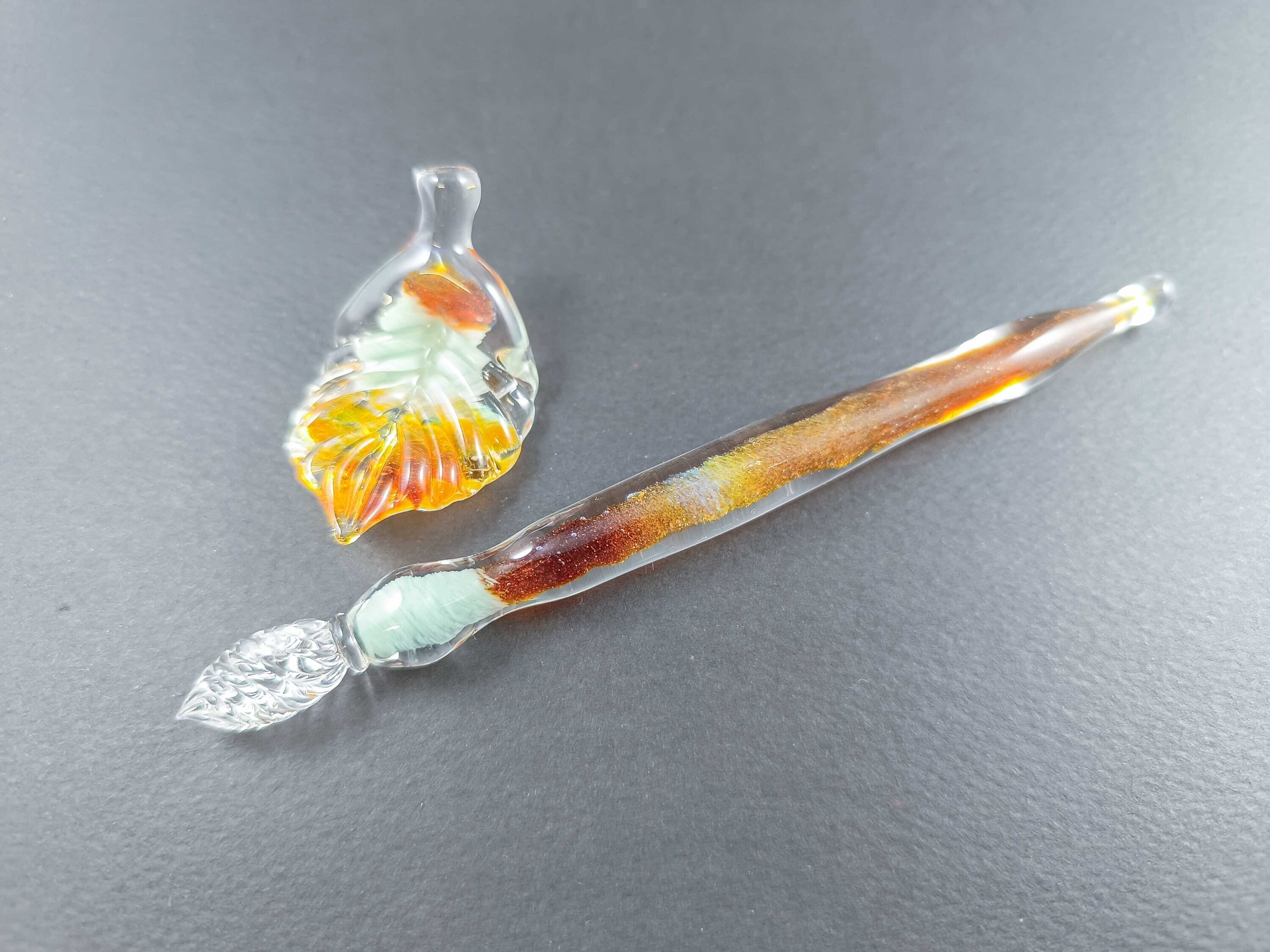 Penna A Immersione In Vetro Borosilicato Fatta A Mano – Elegante, Per Calligrafia E Disegno, Decorativa