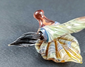 Handgefertigtes Dip-Pen-Set aus Glas – Borosilikat-Kalligraphie-Pen, Tinte und Stiftablage | Einzigartiges Schreibgeschenk für Künstler und Schriftsteller