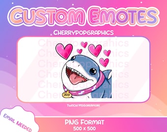 Jeff the shark love emotikona dla marvela Twitch/Discord