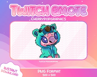 Emotka Blue Bear Angel Twitch (do pobrania cyfrowego)