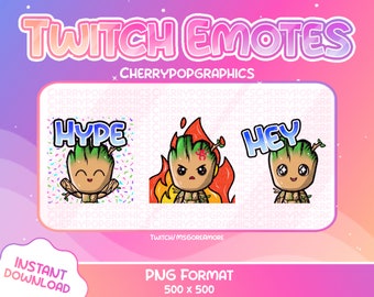 Emotki Groota na Twitchu: Hype, Hej, Wściekłość (do pobrania cyfrowego)
