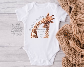 Our First Mother's Day 2024 Bodysuit, Personalised Our 1st Mother's Day Bodysuit, Mother's Day Bodysuit, Mothers Day Gift, Mummy I Love You