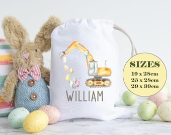 Personalised Easter Egg Hunt Bag, Easter Sack, Multiple Sizes, Cotton Bags, Drawstring Bags,  Easter Gift, Easter Gift Bag, Easter Keepsake