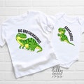 Big Brother Little Brother Set, Big Brothersaurus and Babysaurus New Baby Brother Set, Sibling Set, I'm Going To Be A Big Brother, Dinosaur product logo