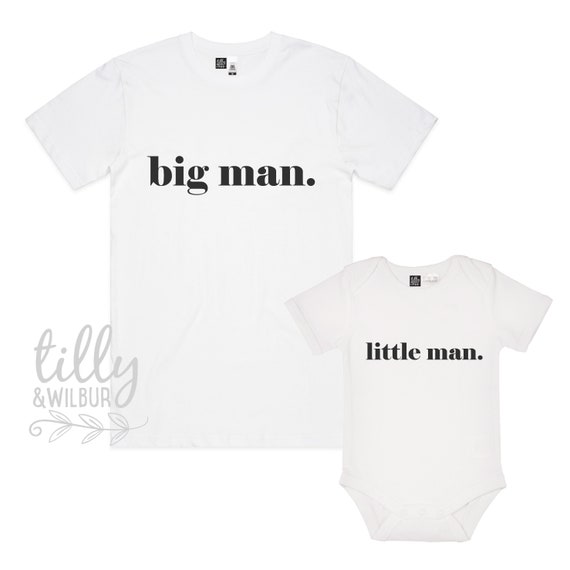 Big Man Little Man Father Son Matching Shirts, Matching Dad and Baby, Matching  Dad and Kid, Father's Day Gift, Newborn Gift, New Dad T-shirt 