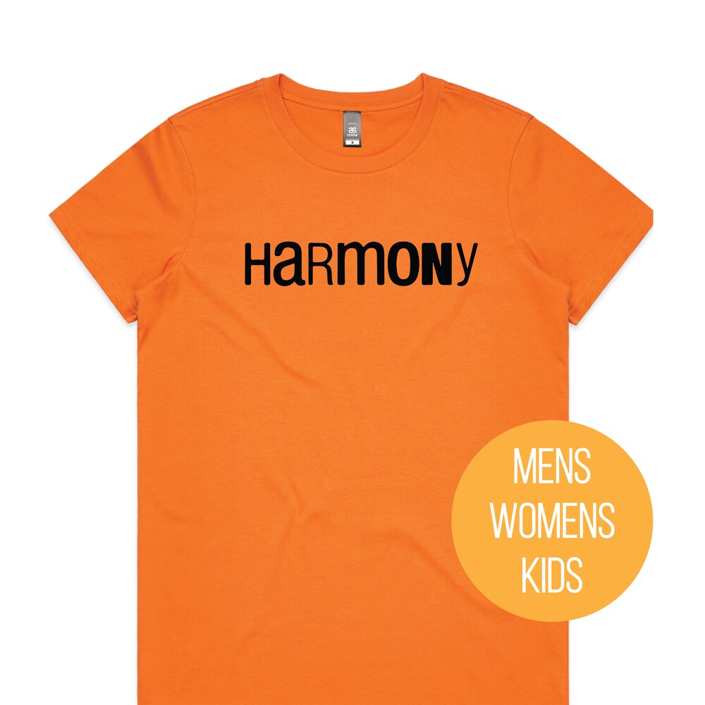 Harmony Day T-Shirt, Kids, Babies, Womens And Mens, Harmony Day - 21St March, Orange Harmony Day T-Shirt, School T-Shirt, Everyone Belongs Printfushion