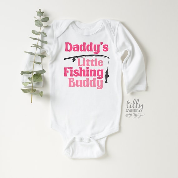 Daddy's Little Fishing Buddy T-shirt, Future Fisher, Daddy's Girl Bodysuit, Little  Fishing Buddy, Fishing With Dad, Fishing Baby Gift 
