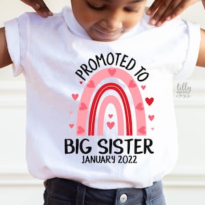 Promoted To Big Sister T-Shirt, Big Sister Gift, Big Sister Shirt, Sister Announcement, Pregnancy Announcement, I'm Going To Be A Big Sister