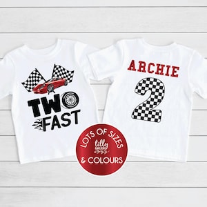 Camiseta Two Fast, Camiseta personalizada Two Fast, Camiseta de 2º aniversário, Segundo aniversário, Presente de dois aniversários, 2º aniversário, Camiseta de 2º aniversário