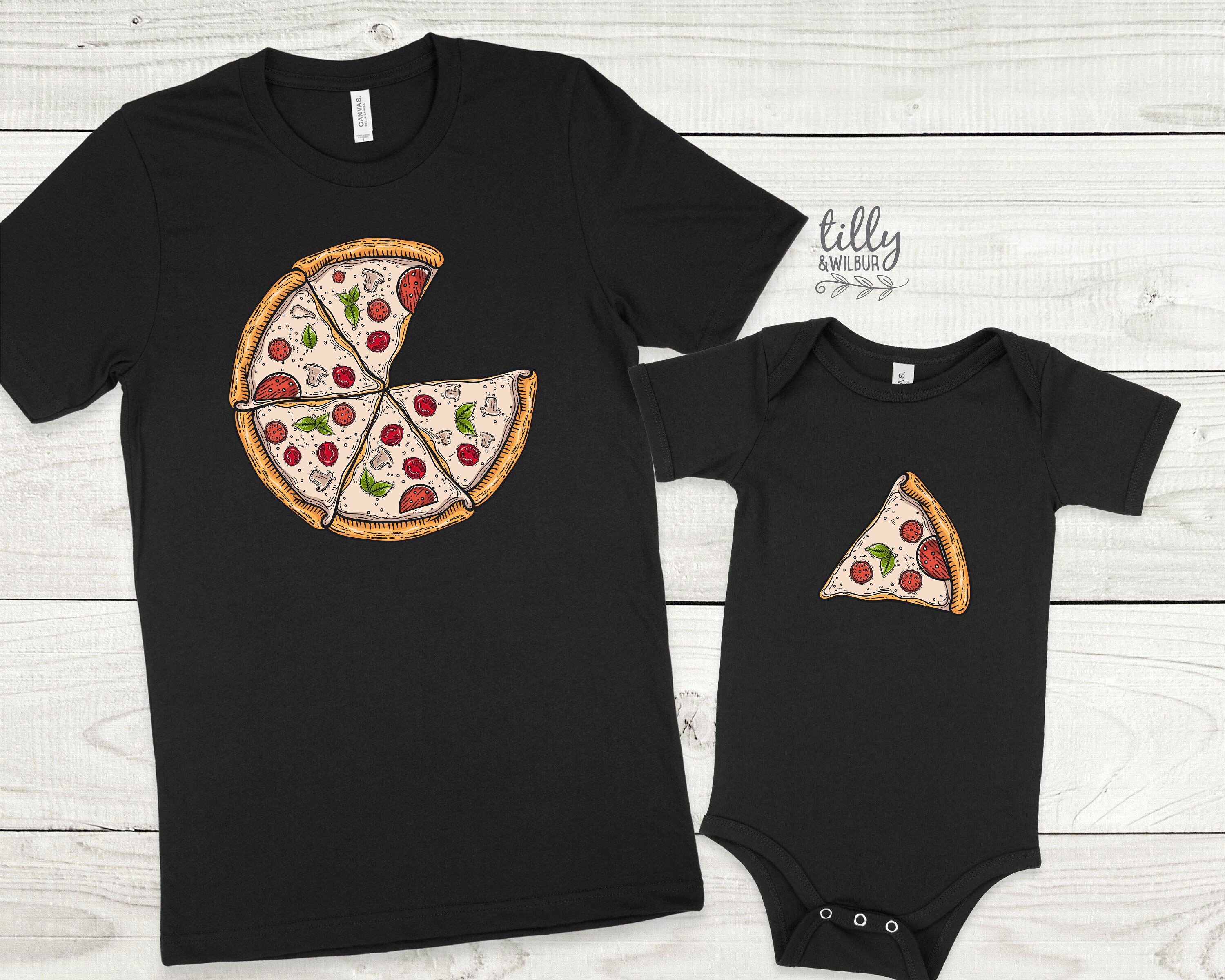 Matching Pizza Shirts Family Pizza 