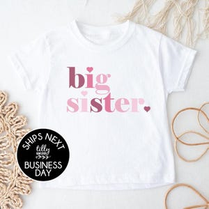 Big Sister T-Shirt, Big Sister Announcement, Big Sister Gift, Pregnancy Announcement Shirt, I'm Going To Be A Big Sister Announcement Shirt