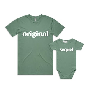 Original-Sequel-Vater-Sohn-Matching-Shirts, passender Vater und Baby, passender Vater und Kind, Vatertagsgeschenk, Neugeborenen Geschenk, neuer Vater, Remix