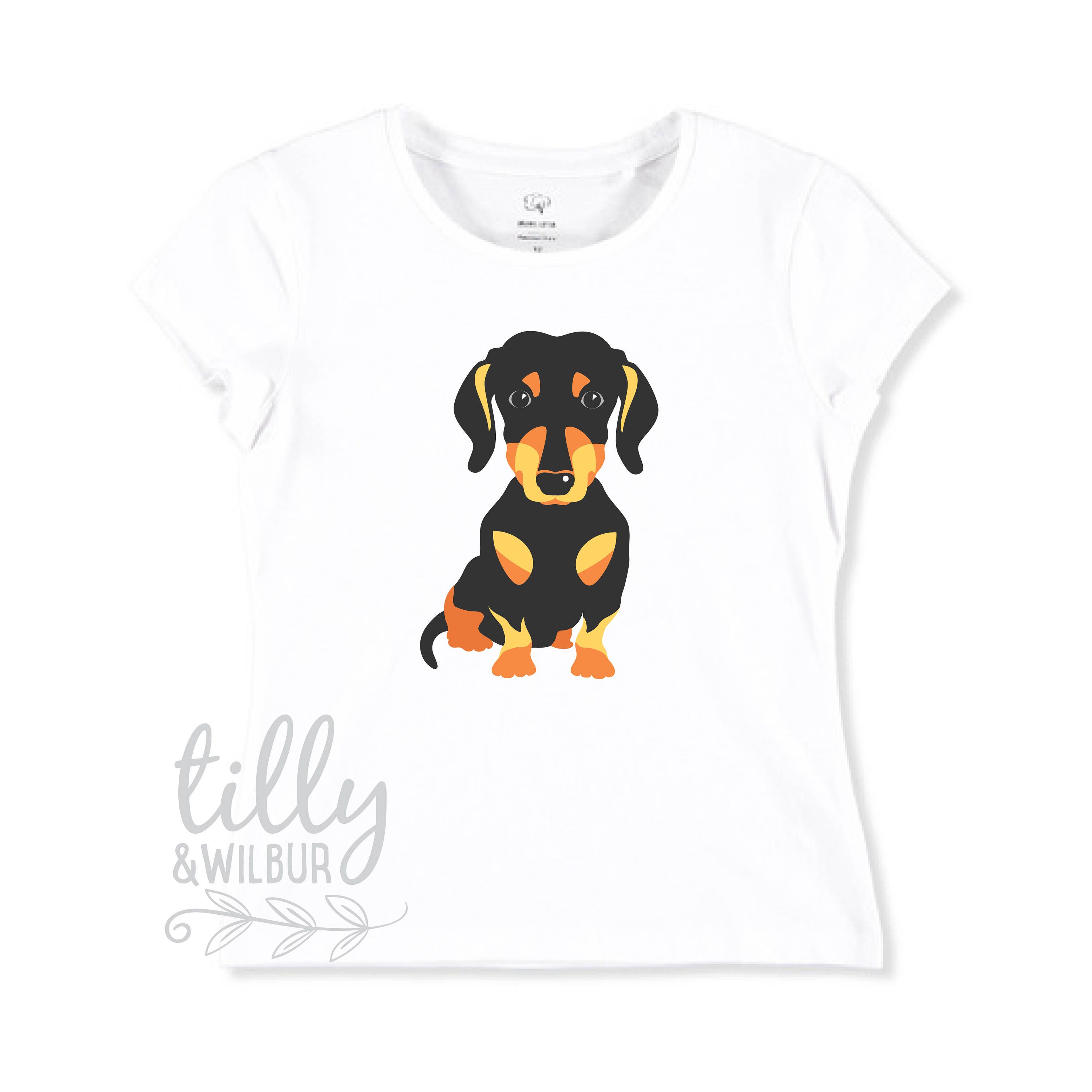 Dachshund T-shirt for Girls Sausage Dog Clothing Wiener - Etsy New Zealand