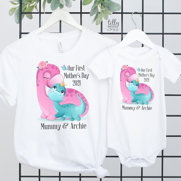 Our First Mother's Day 2024 Matching Outfits, Mother And Baby Mother's Day T-Shirts, Mothers Day Gift, Mummy & Me Matching, 1st Mother's Day