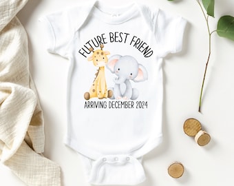 Future Best Friend Pregnancy Announcement Bodysuit, Personalised Best Friend Arriving, Pregnancy Announcement , Best Friend Baby Shower Gift