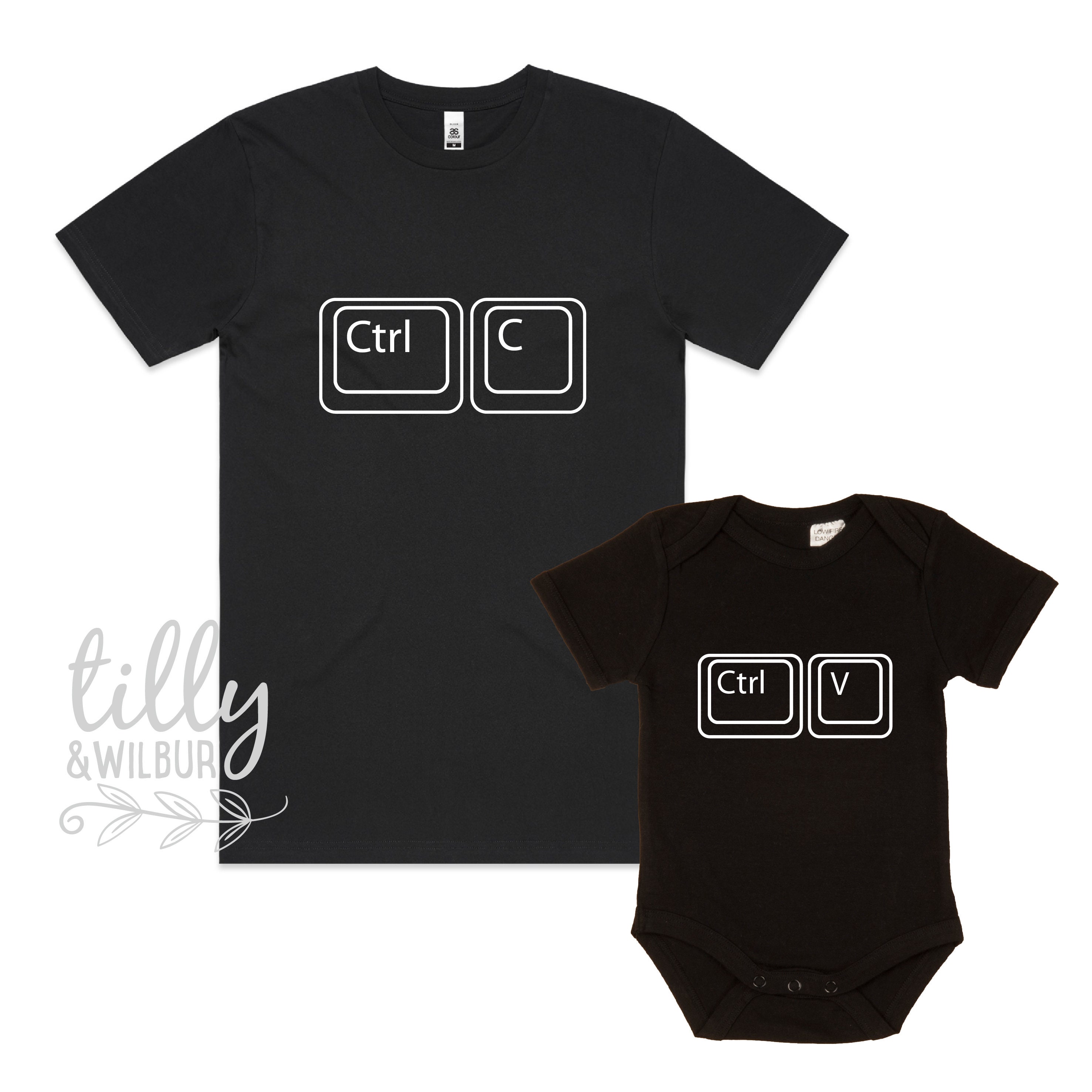 Copy Paste Ctrl C Ctrl V Father Son Matching Shirts | Etsy