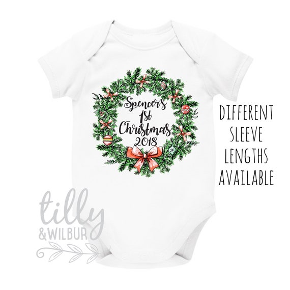 personalised christmas baby clothes
