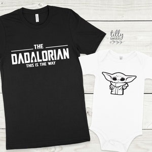 Dadalorian T-Shirt, Father And Baby Set, Daddy And Me Outfits, Daddy And Daughter Shirts, Father And Son Shirts, Father&#39;s Day Gift, Daddy