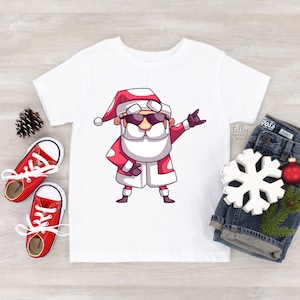 Christmas T-Shirt For Boys, Santa T-Shirt, Boy&#39;s Christmas Gift, Cool Dude, Heavy Metal Santa, Hard Rock Santa, Boys Christmas Shirt, Unisex