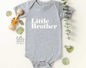 Little Brother Bodysuit, Little Bro Bodysuit, Lil' Brother Bodysuit, New Baby Brother, Newborn Gift, Baby Shower Gift, New Sibling, New Baby