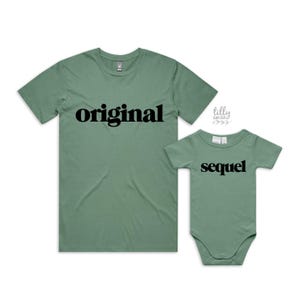 Original-Sequel-Vater-Sohn-Matching-Shirts, passender Vater und Baby, passender Vater und Kind, Vatertagsgeschenk, Neugeborenen Geschenk, neuer Vater, Remix