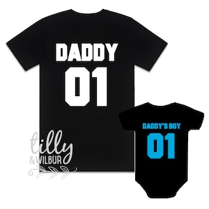 Daddy and Daddy&#39;s Boy, Father Son Matching Shirts, Matching Dad Baby, Matchy Matchy, Daddy Son, Father&#39;s Day Gift, Newborn, Baby Boy