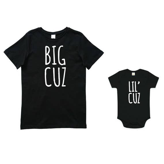 Big Cuz Lil' Cuz Set Cousin Set Sibling Set Cousin Etsy