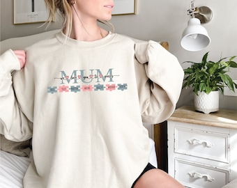 Personalised Mother's Day Jumper, Mum We Love You To Pieces, Mama Sweatshirt, Mothers Day Gift, Personalised Mum Gift, Mum Life Jumper