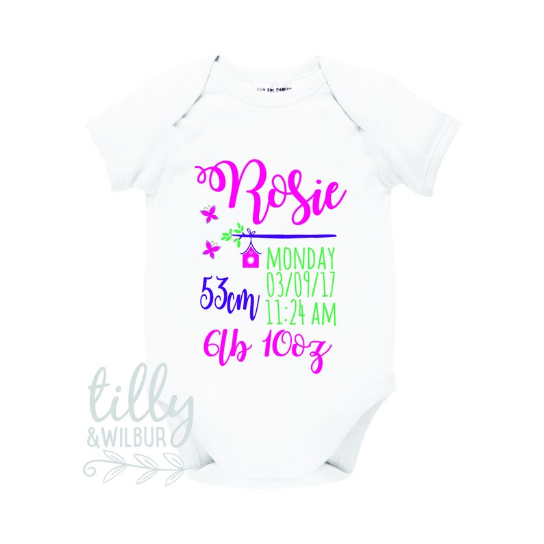 personalised newborn baby clothes