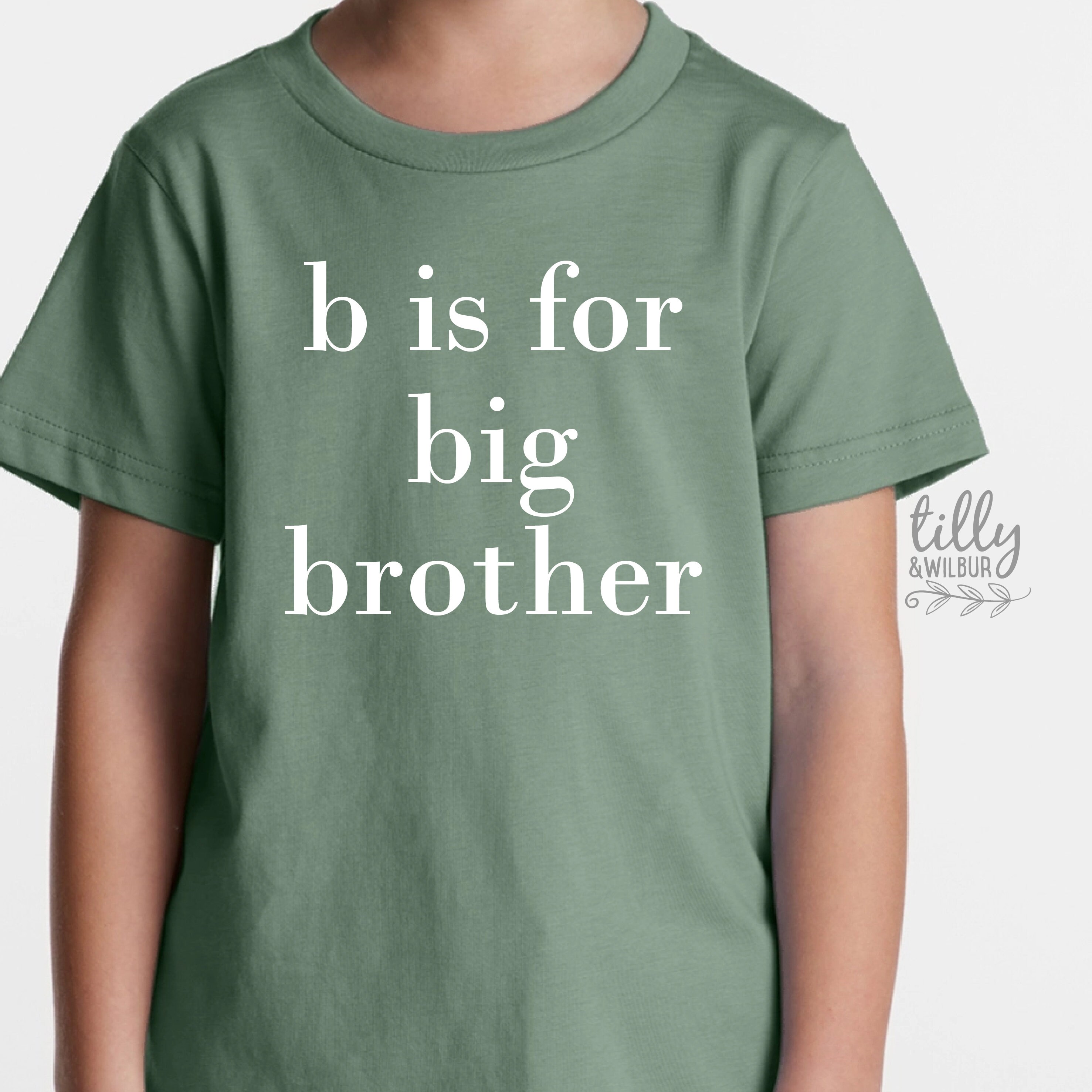Big Brother TShirt B Is For Big Brother TShirt Big Brother Etsy