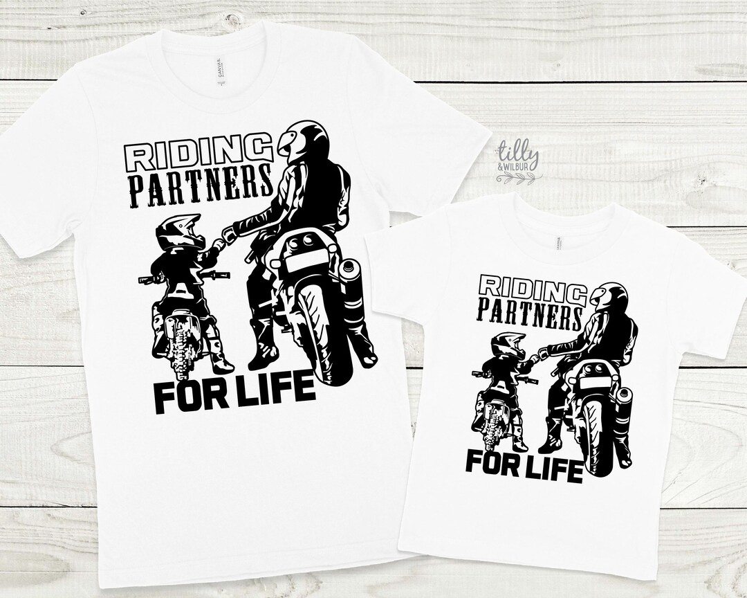 Riding Buddies for Life Tshirts, Matching Father Son, Matching Daddy