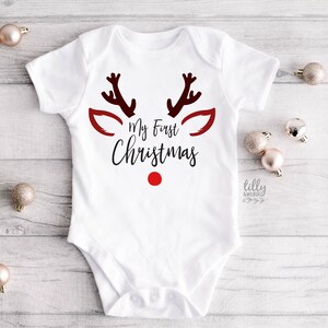 My First Christmas , My First Christmas Bodysuit, First Xmas Baby Bodysuit, Unisex Baby Xmas Gift, New Baby's First Christmas, Newborn