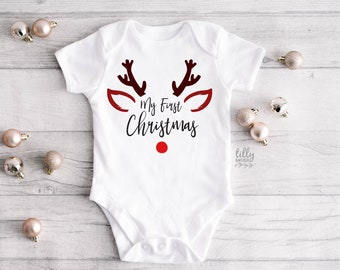 My First Christmas , My First Christmas Bodysuit, First Xmas Baby Bodysuit, Unisex Baby Xmas Gift, New Baby's First Christmas, Newborn